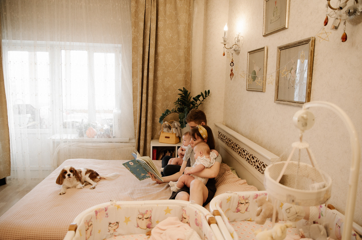 Домашняя съемка (семейная). Семейный фотограф Тюмень