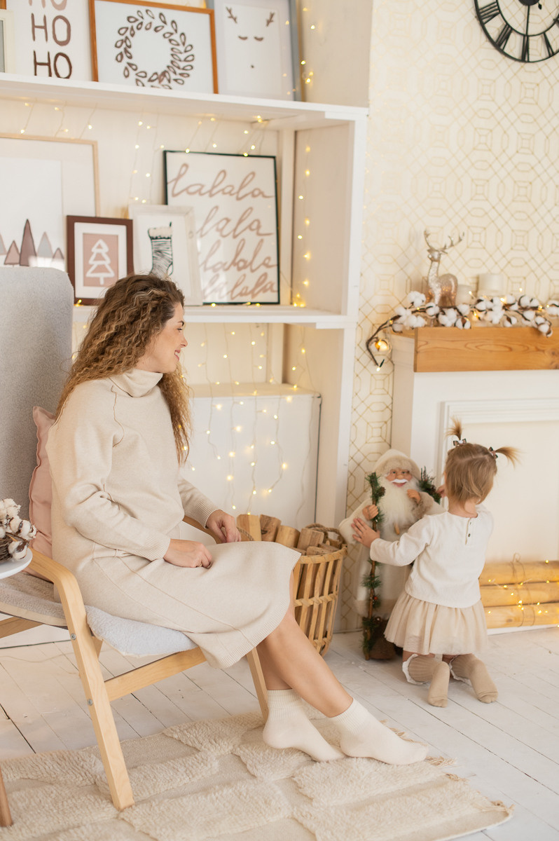 Новогодняя фотосессия (студия). Семейный фотограф Тюмень