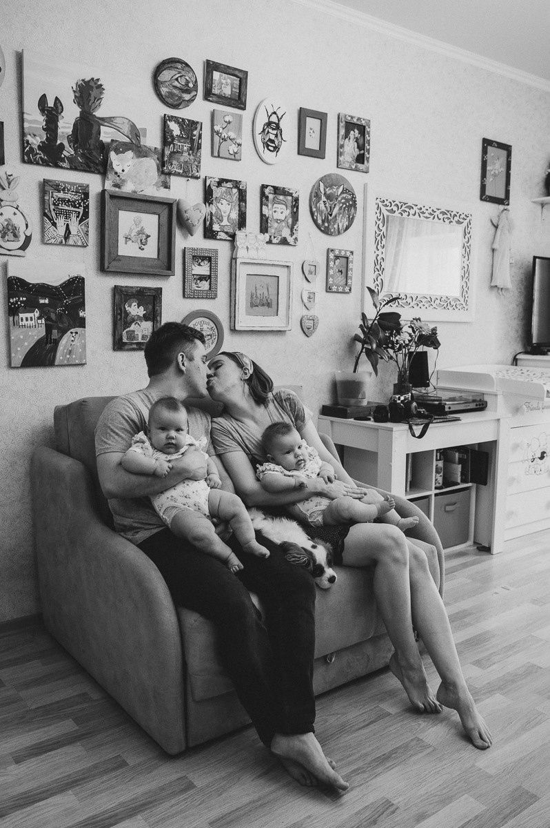 Домашняя съемка (семейная). Семейный фотограф Тюмень