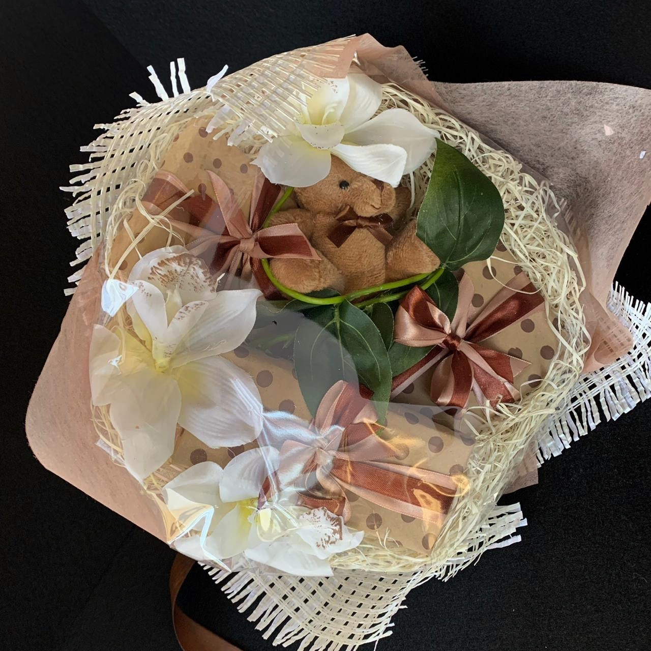 Букет «Мишка». Студия подарочных наборов «Владия»