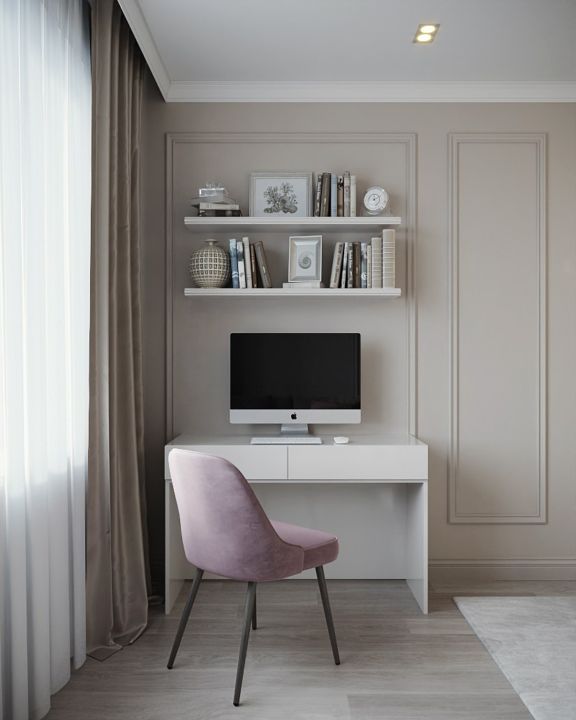 Квартира 74 м², в неоклассике, г. Москва. Студия дизайна