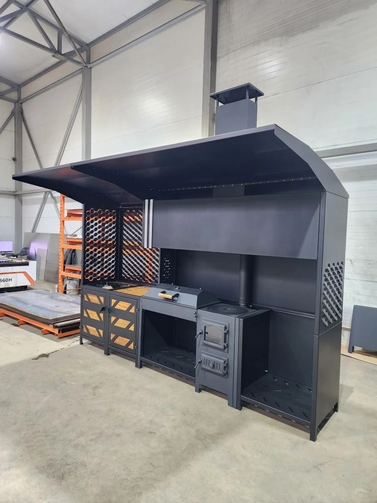 «Вектор» мангальная зона. Купить / заказать мангал для дома в Краснодаре от производителя «Дарбин»