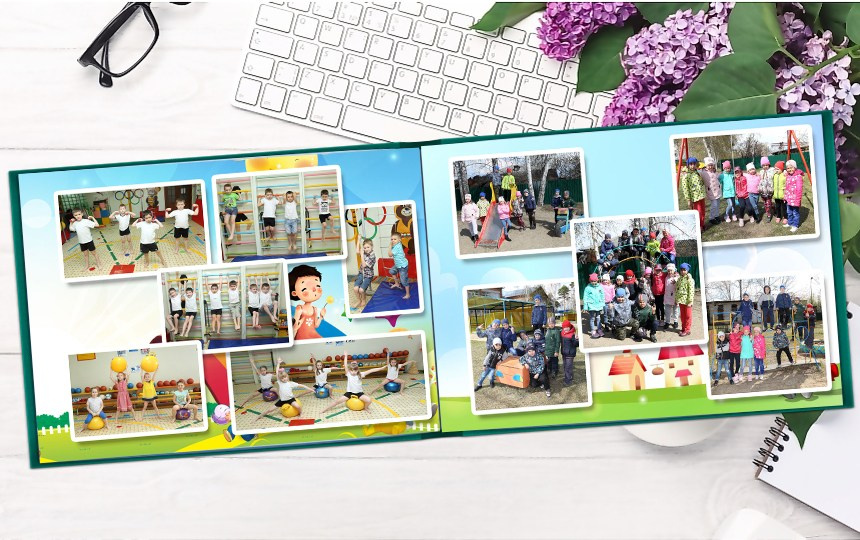 Фотокнига постраничная. Детская выездная фотостудия