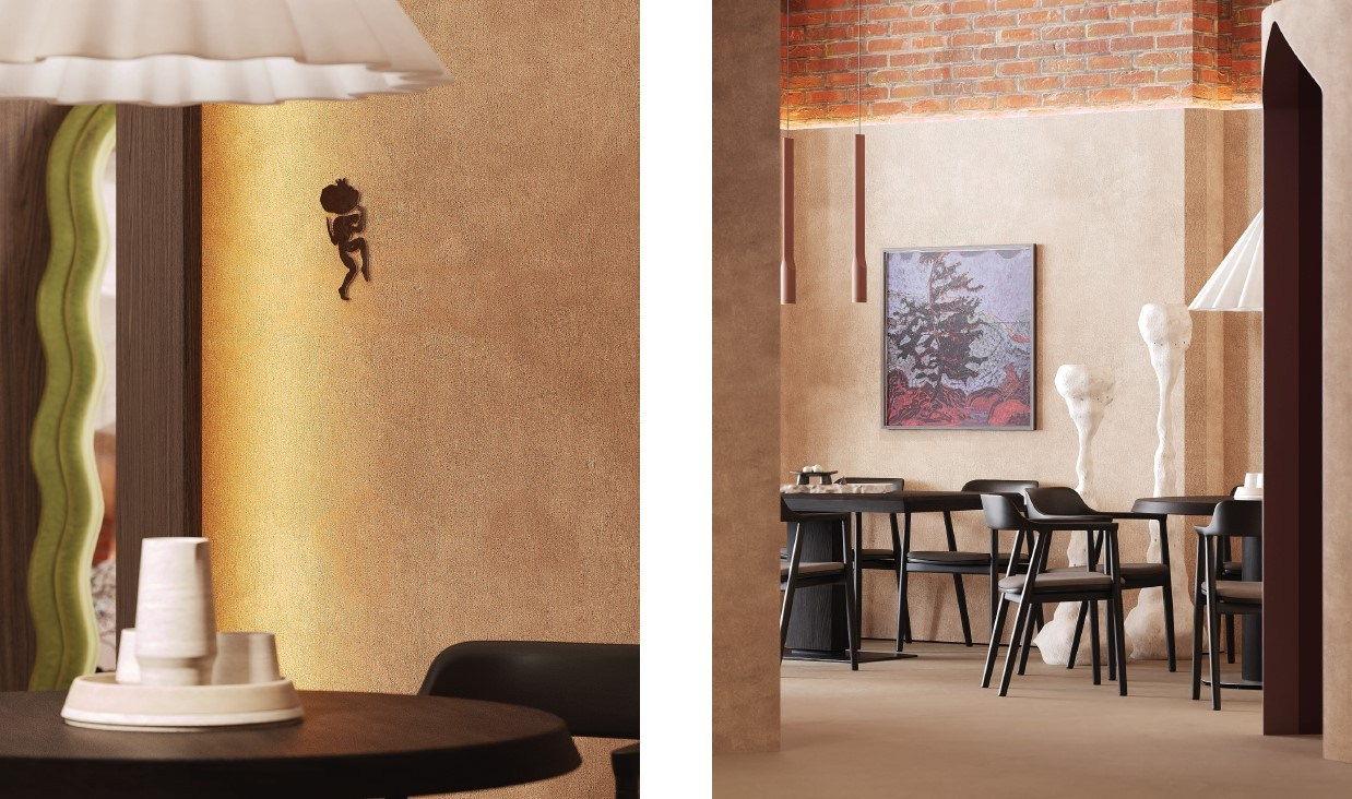 Ресторан грузинской кухни. Дизайнер интерьера в Москве Екатерина Шаймердинова