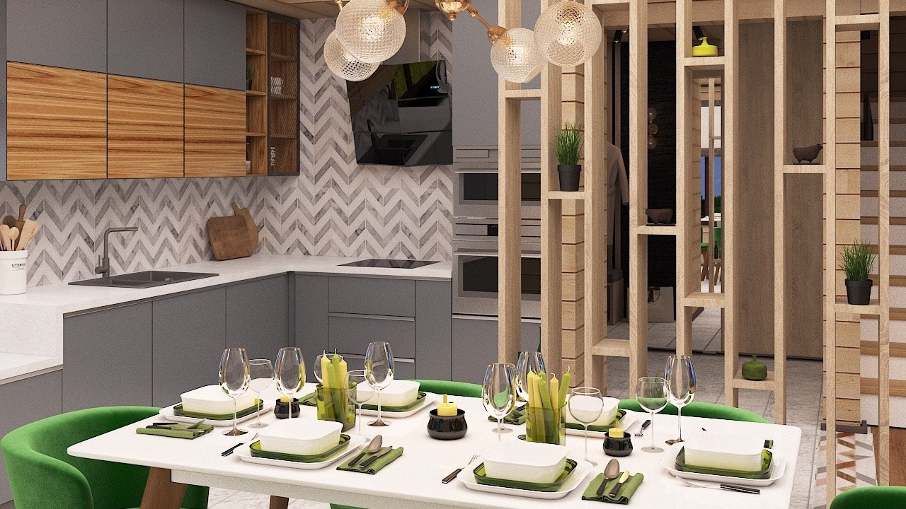 Коттедж под сдачу в аренду КП «Киварин Ручей». Дизайнер интерьера в Санкт-Петербурге Ольга Рытаровская