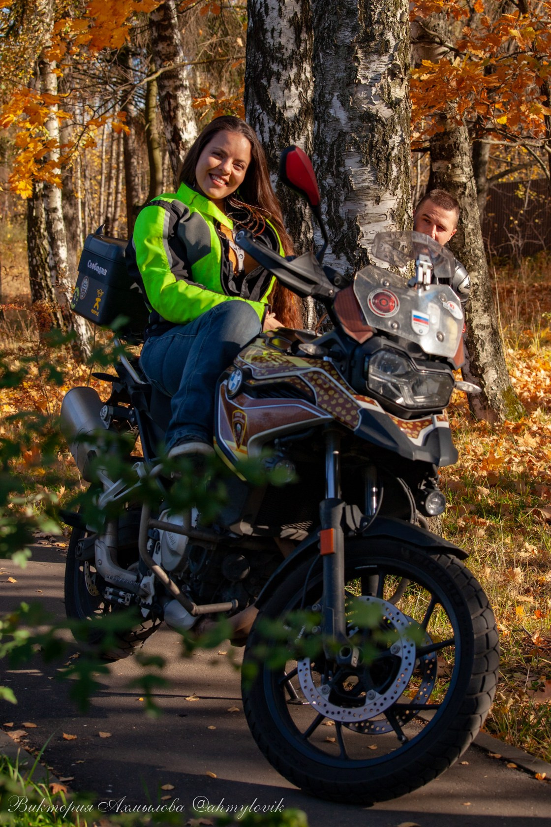 Маша Печенька (BMW GS1200). Виктория Ахмылова. Фотограф в Москве