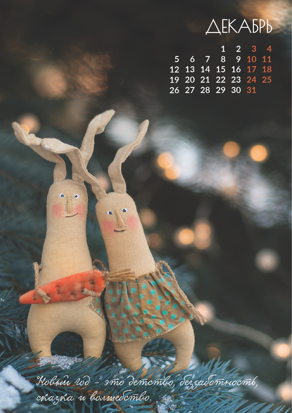 Календарь 2023. Фотограф-портретист в Москве и Зеленограде Наташа Лев