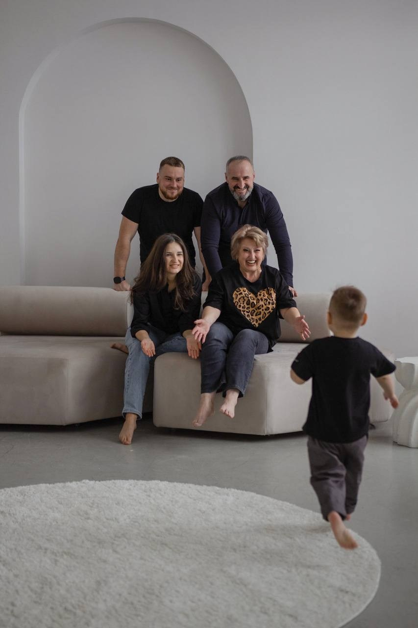 веселая семья фотосессия