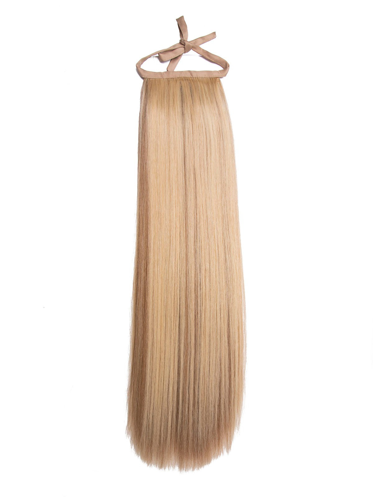 Предметная съёмка — хвост на резинке, пшеничный блонд.