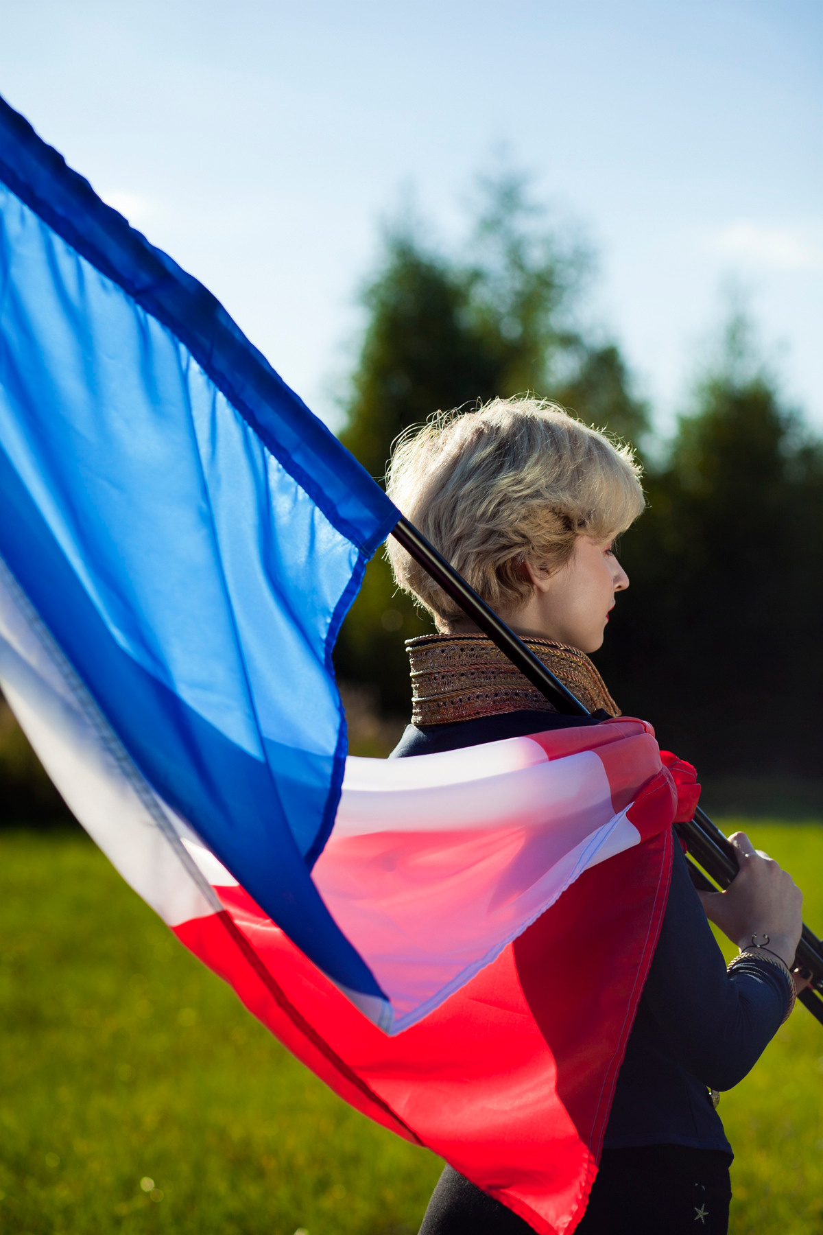 Vive la France!. Постановочная съемка в Москве