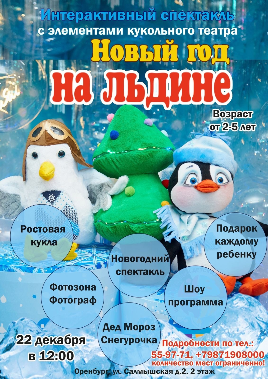 Детская студия Мандарин приглашает детей и их родителей на свои новогодние утренники. Спешите забронировать свое место.