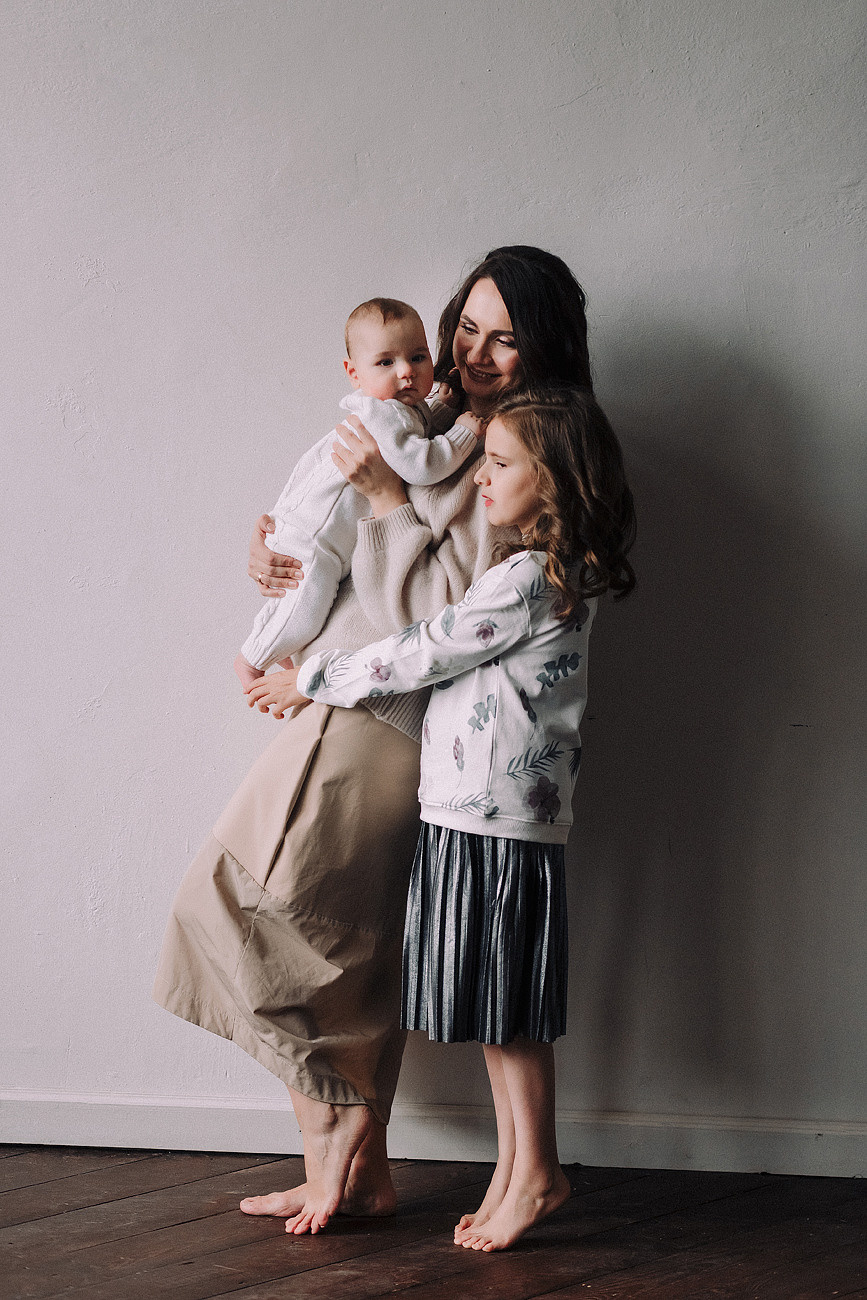 Семейная в студии. Свадебный и семейный фотограф Москва Екатерина Верижникова