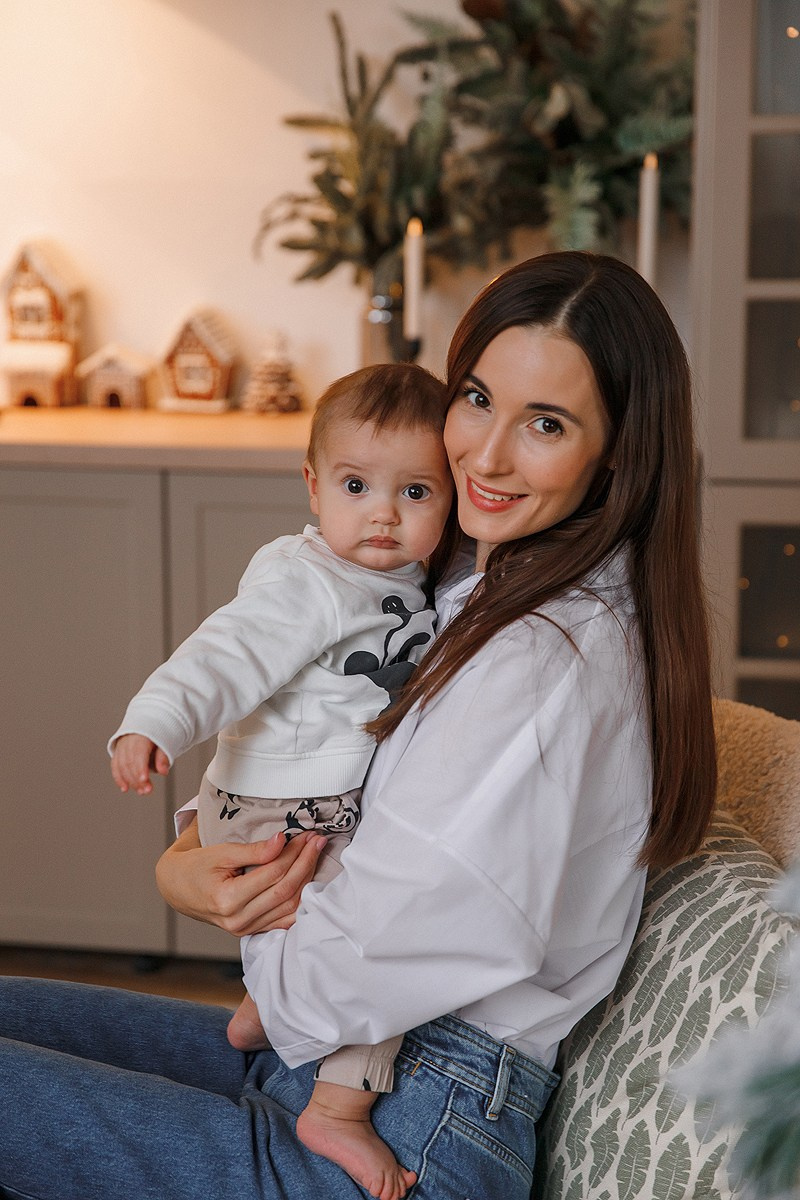 Зимняя фотосессия в студии. Фотограф Олеся Жомер