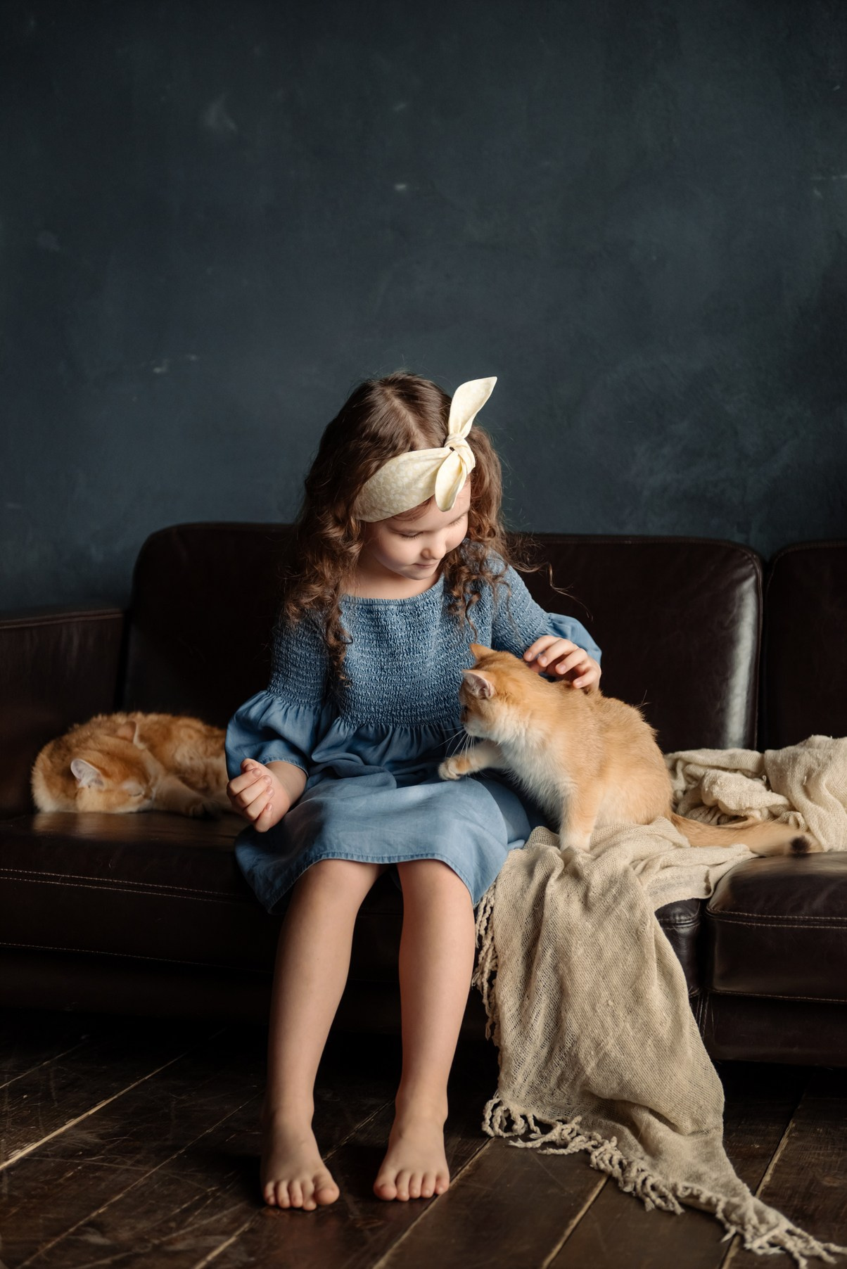 Детская с котятами. Свадебный и сеейный фотограф в Санкт-Петербурге Елена Худякова