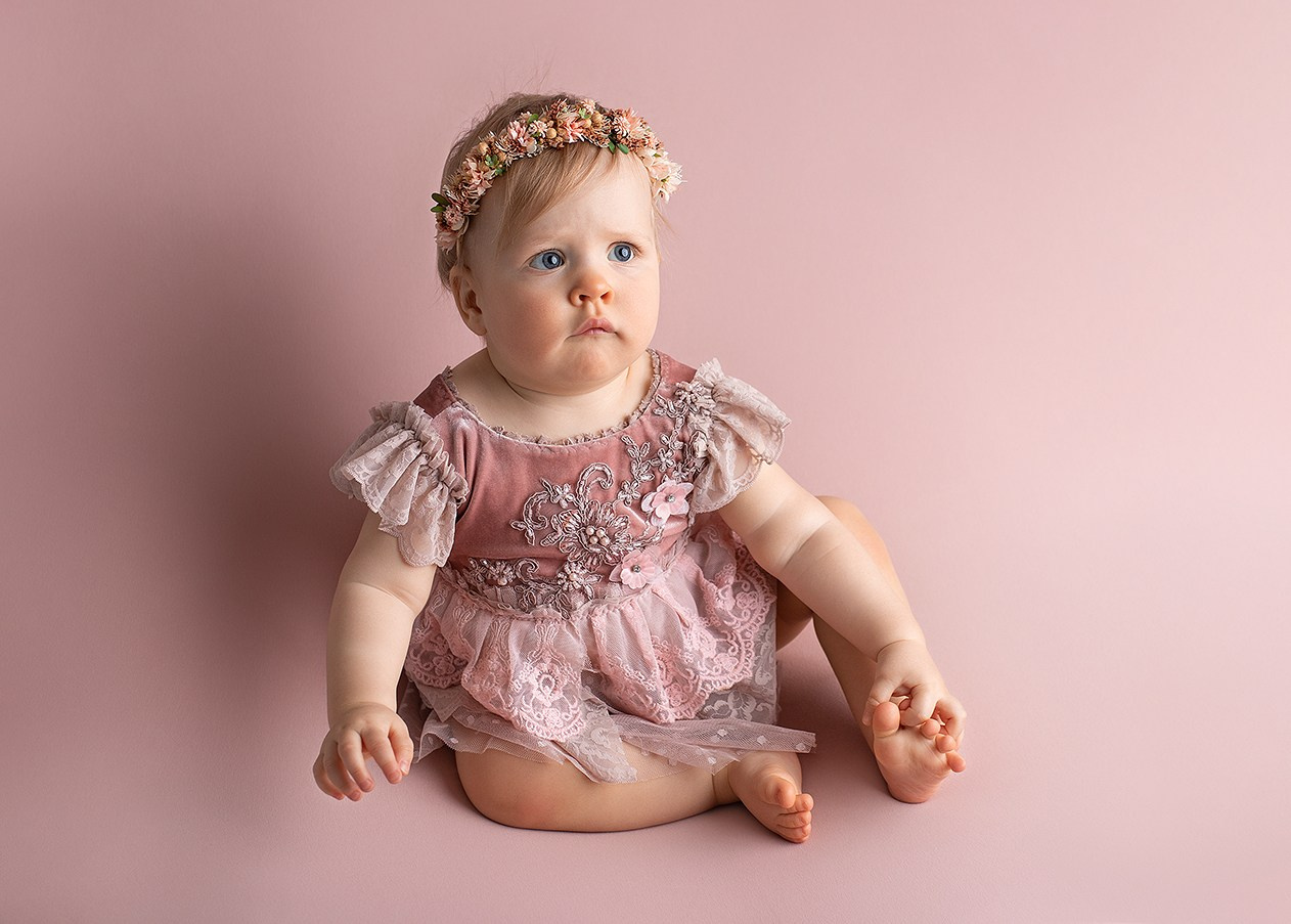 1 Годик Диане. Фотограф новорождённых и малышей до года в Москве и Московской области