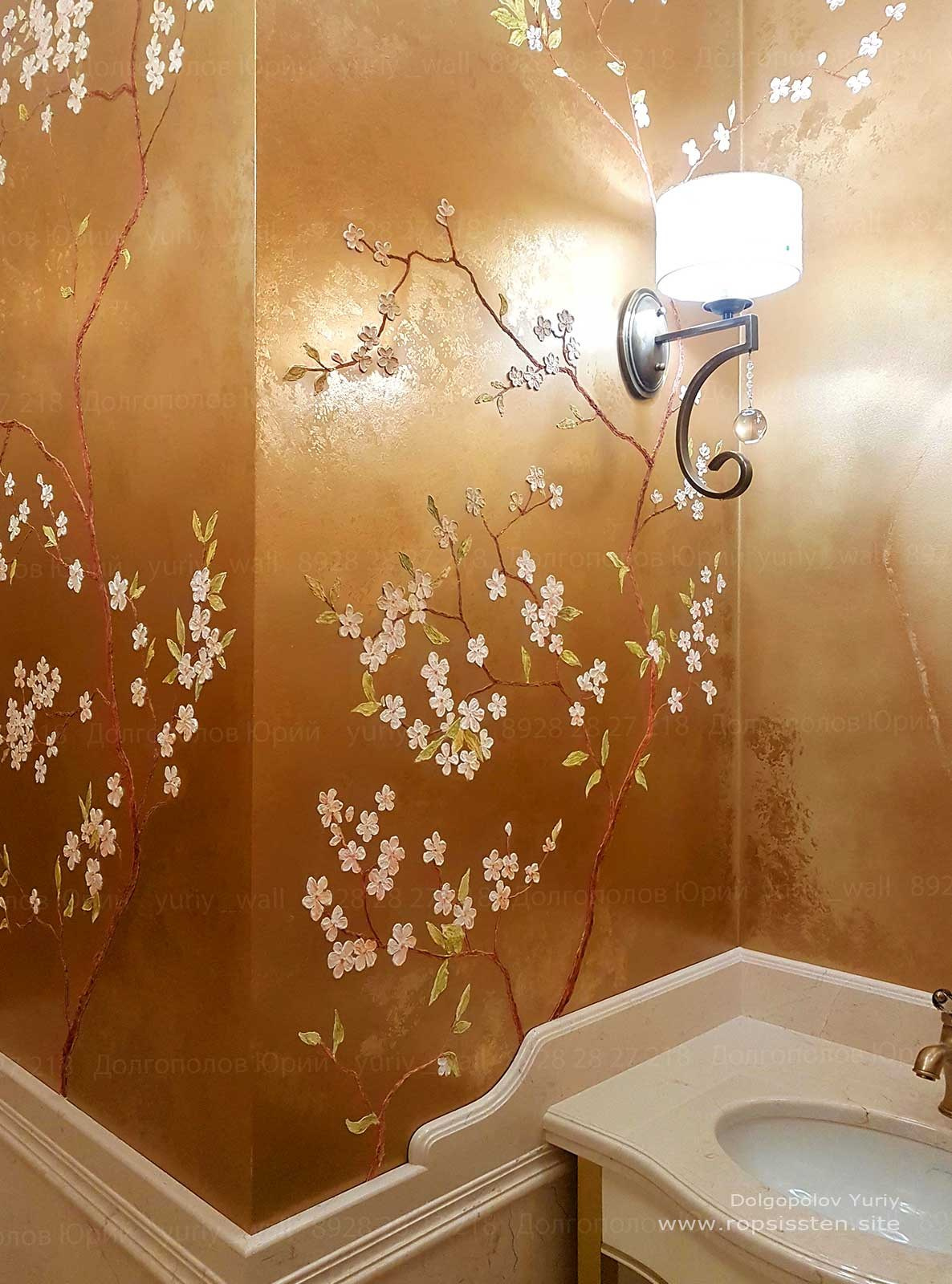 Роспись стен сакура