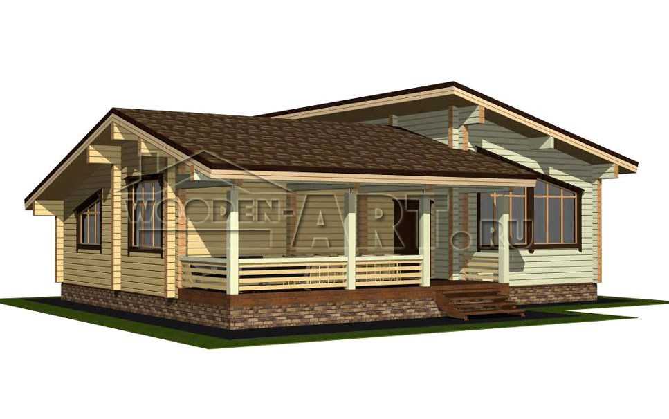 «Рассвет» 145 кв. м. Проекты деревянных домов