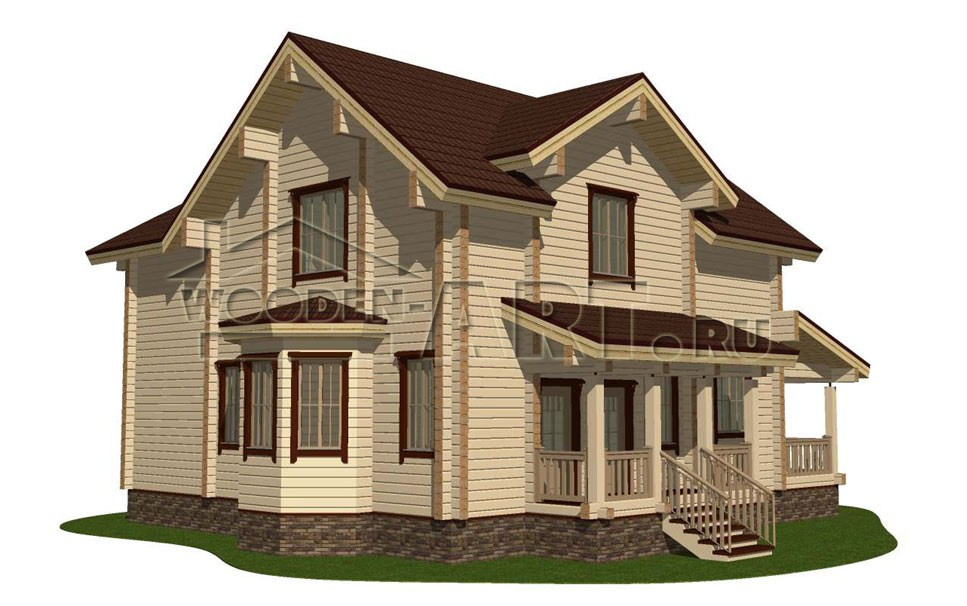 «Рыбушкино» 249 кв. м. Проекты деревянных домов