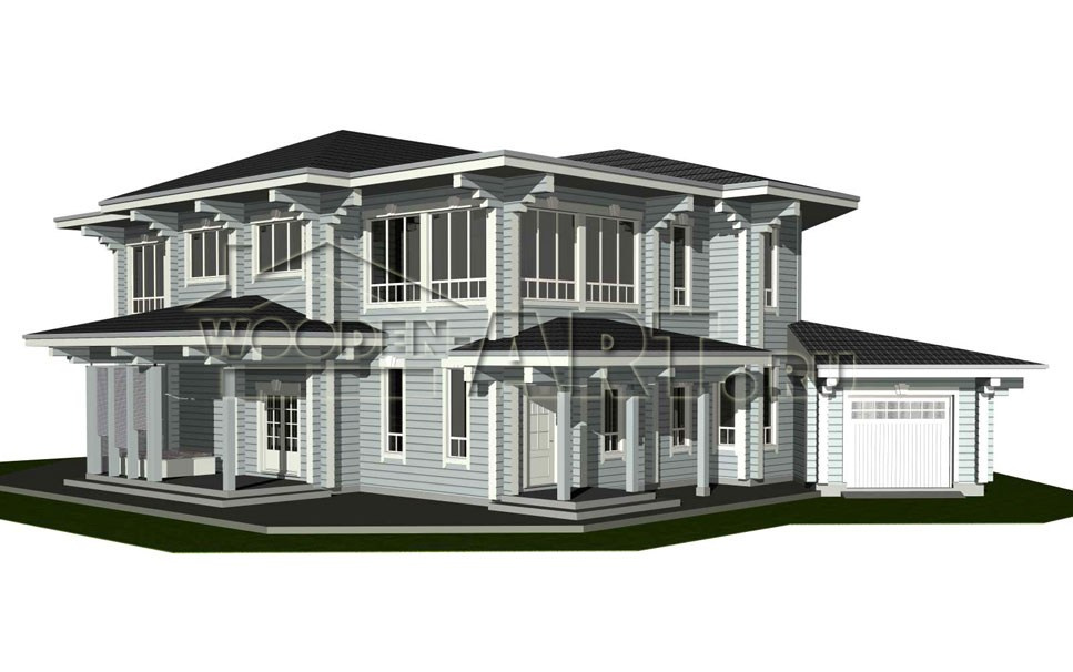 «Жуковка» 546 кв. м. Проекты деревянных домов