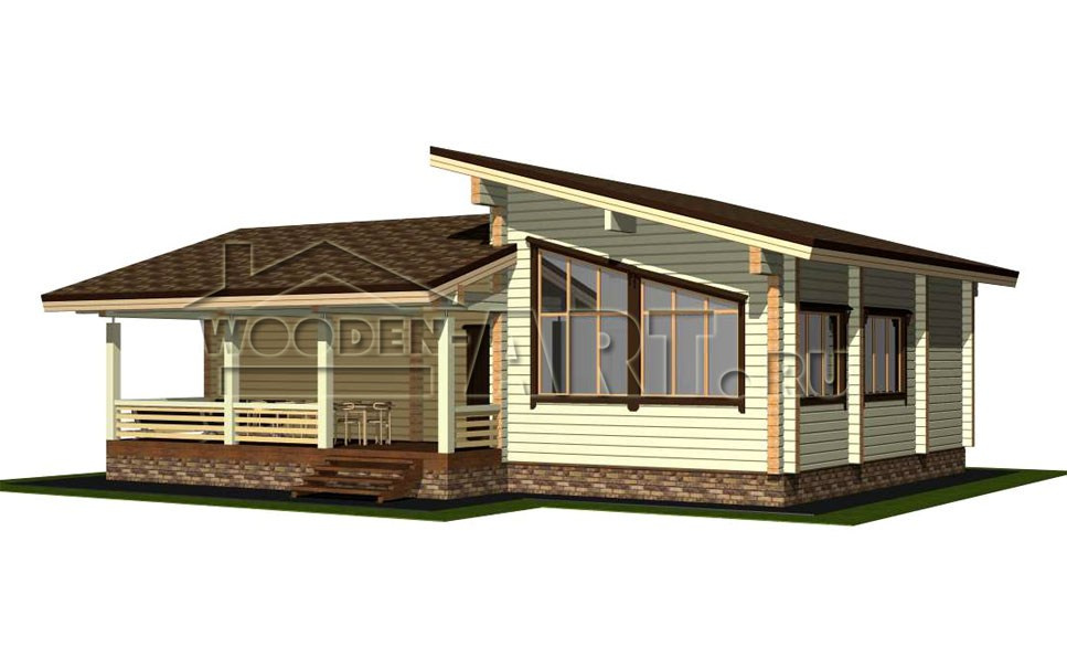 «Рассвет» 145 кв. м. Проекты деревянных домов