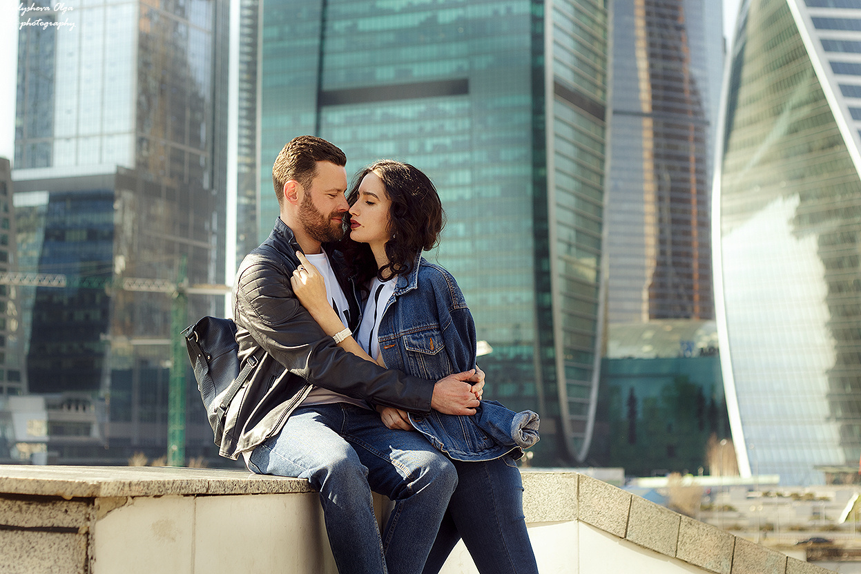 Москва Сити  небоскребы фотосесссия. Будуарный и женский портретный фотограф Москва