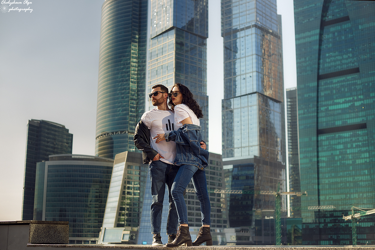 Москва Сити  небоскребы фотосесссия. Будуарный и женский портретный фотограф Москва