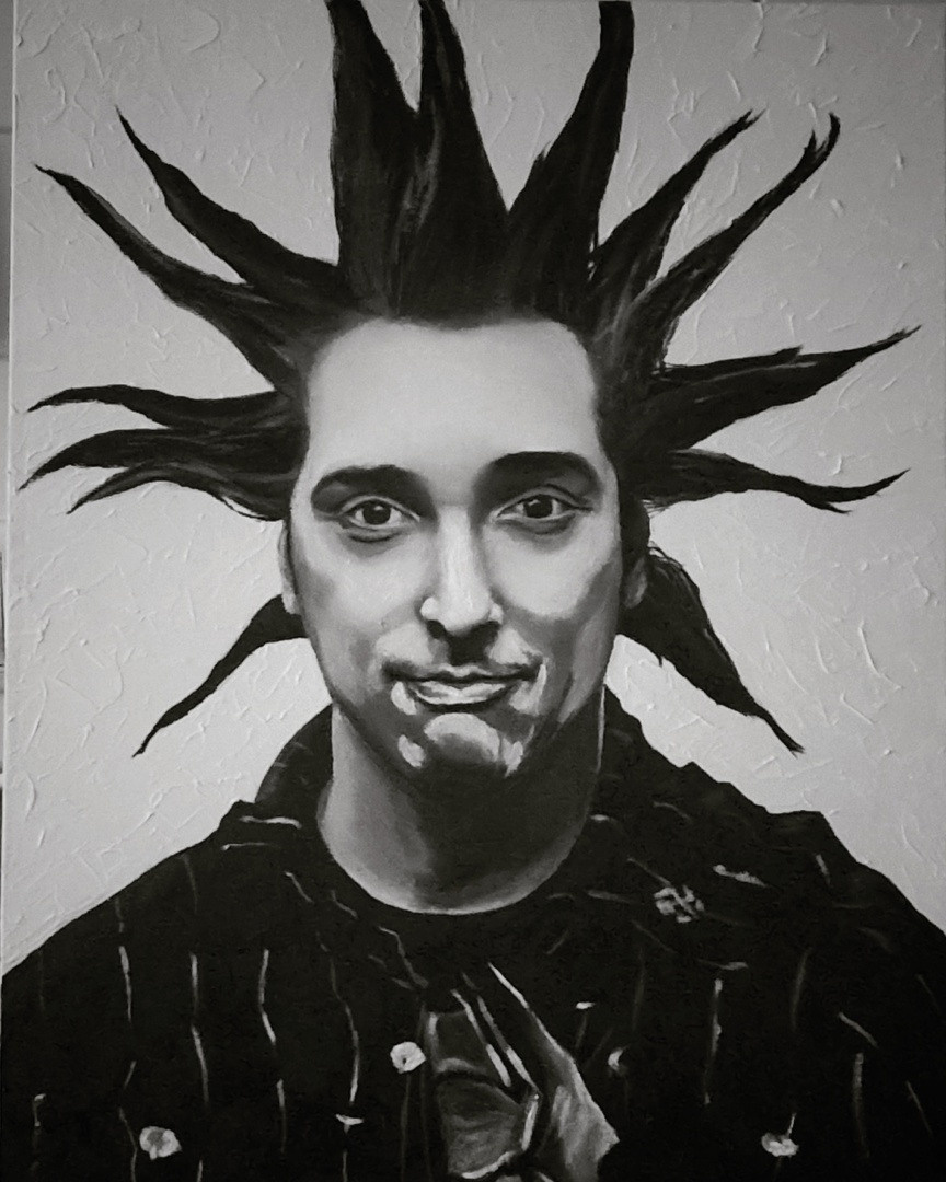 Работа выполнена акрилом  Работа выполнена акрилом на холст е портрет акрилом рисую акрилом акрил