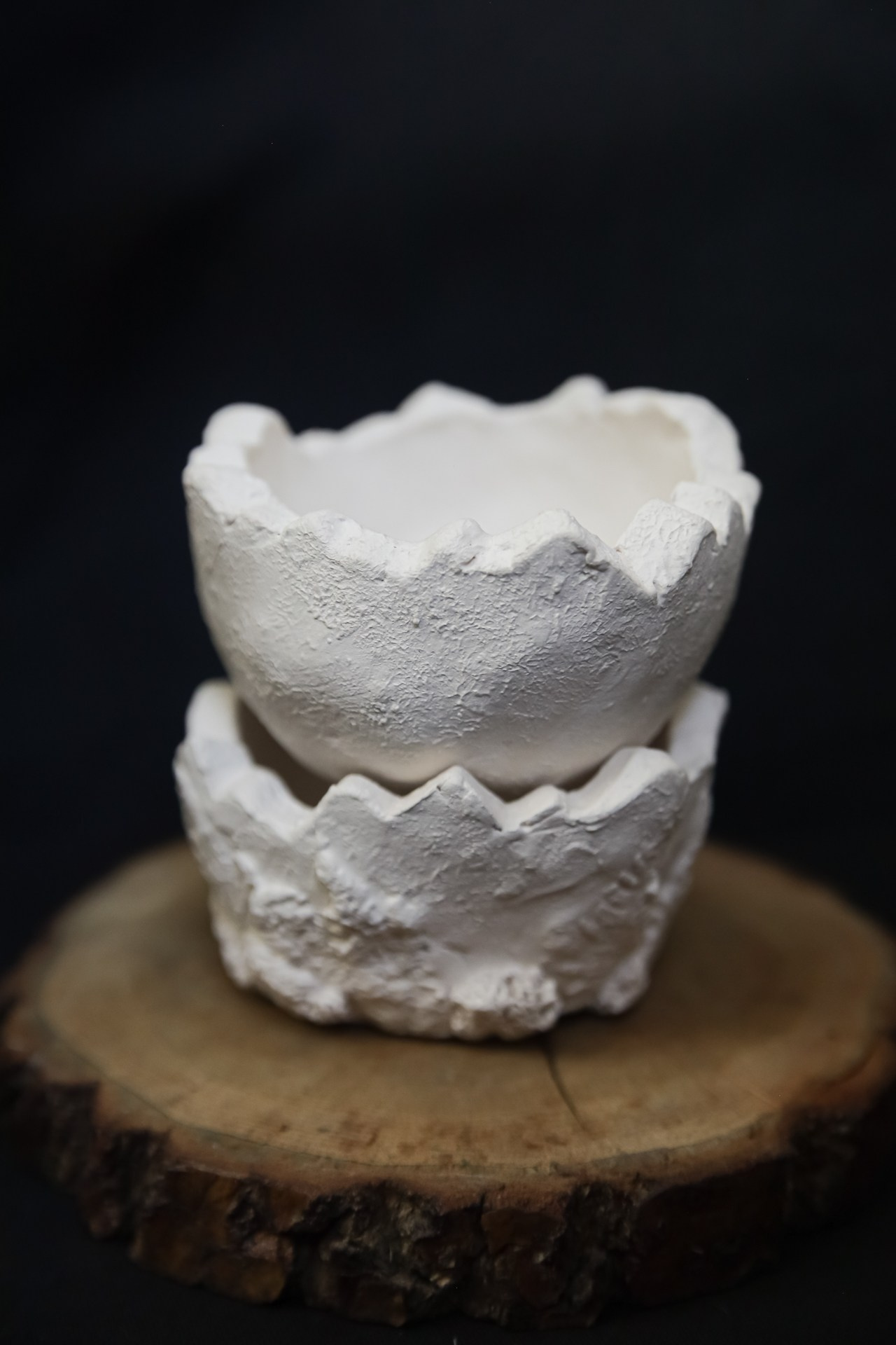 Горшок Яйцо с рельефом мха 800 р. Катя Цвет