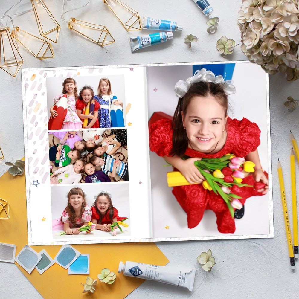 Выпускные альбомы в детский сад  3 разворота стандарт+ заказать Иваново Ярославле Костроме Владимире. Выпускные альбомы в Иваново в детский сад и школу. Александр и Светлана Янкины