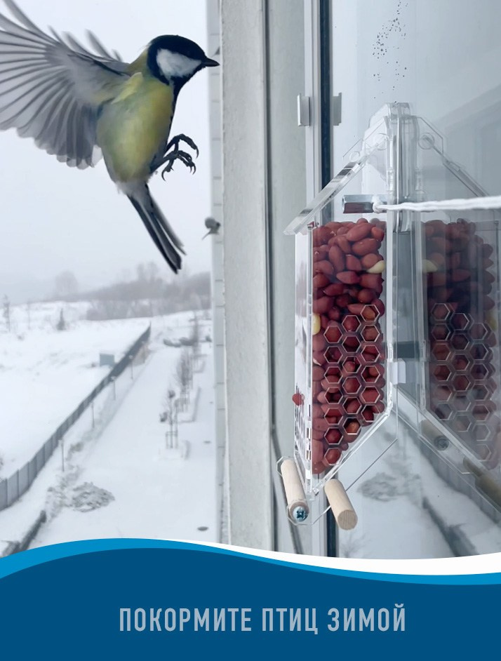 АРАХАРА. Кормушки для птиц на окно Чирик-Чирик