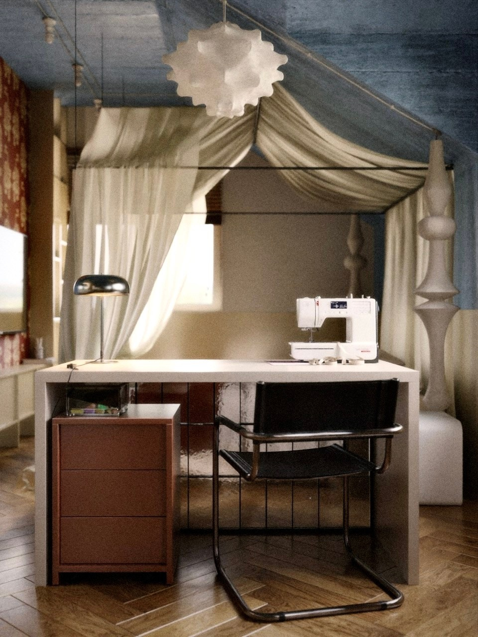 Vartemyagi village | Leningrad Region. 3D interior design visualization