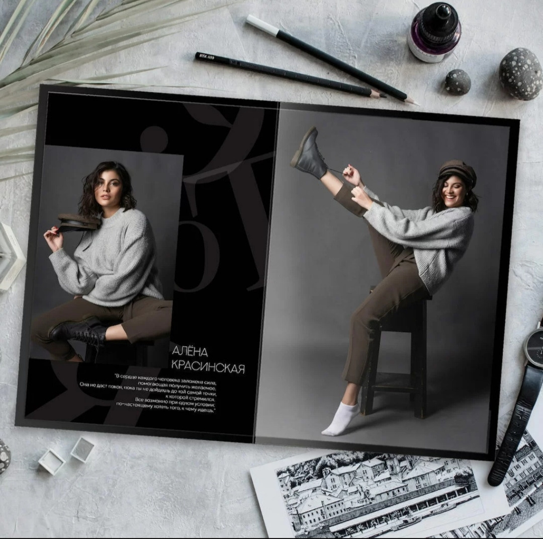 Дизайн «Черный». Выпускные альбомы, индивидуальные фотосессии в Костроме