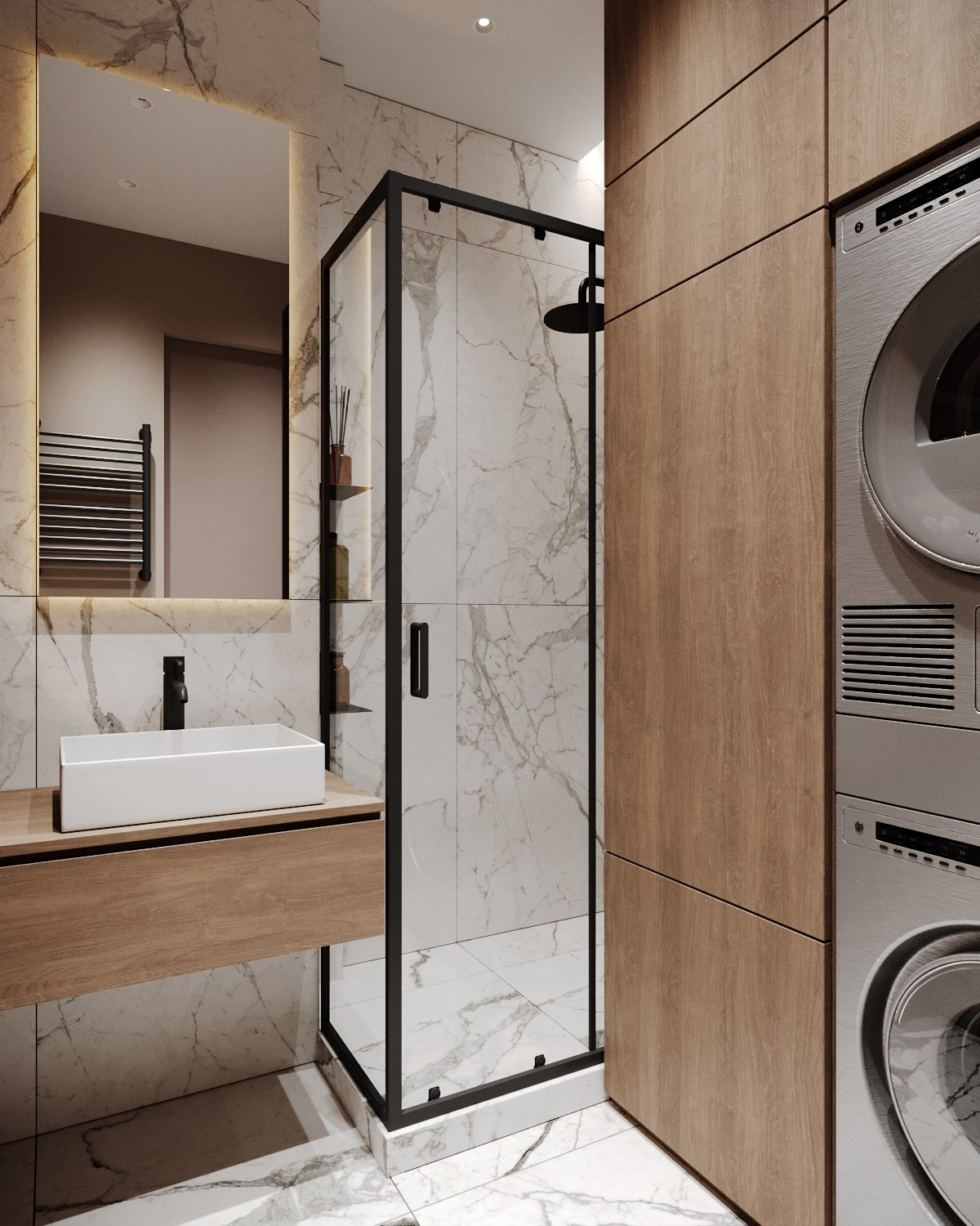 ЖК ЗилАрт 71, 62 кв.м. Kod Interiors | Дизайнер интерьеров Кораблина Кристина