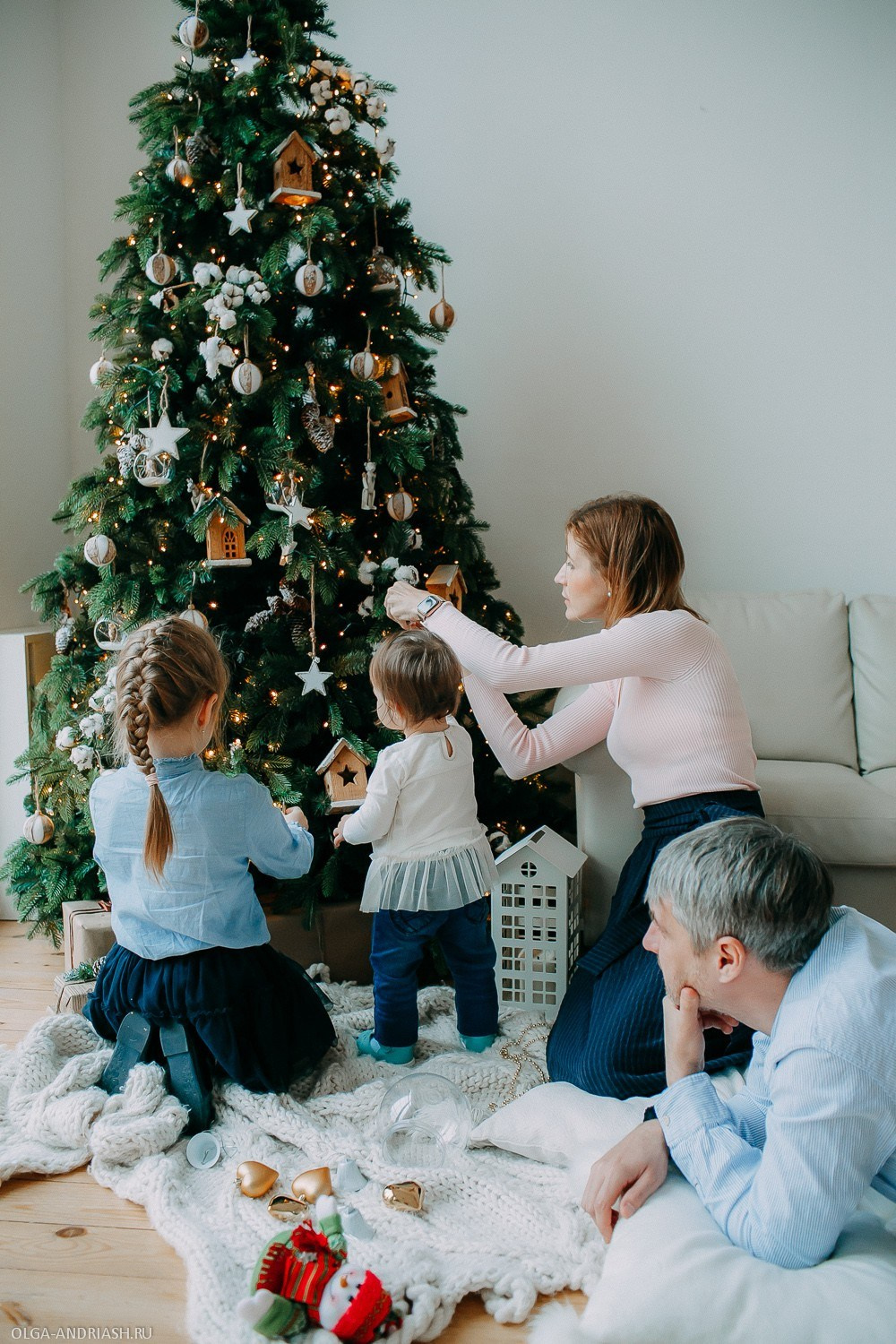 Семейная в студии. Семейный, портретный и свадебный фотограф в Санкт-Петербурге и Москве