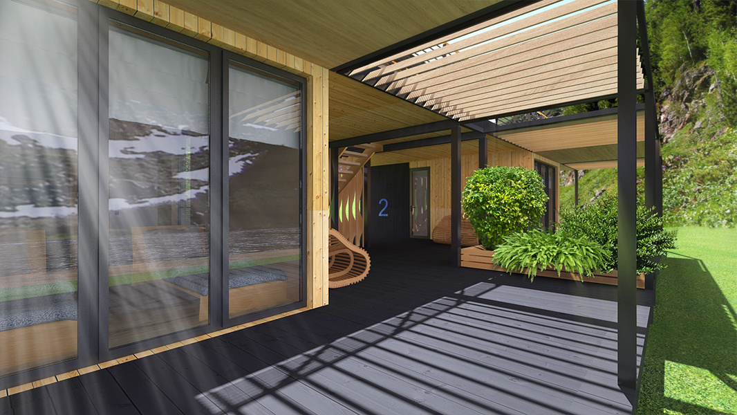 Гостиница на оз. Байкал. Дизайн интерьеров Краснодар