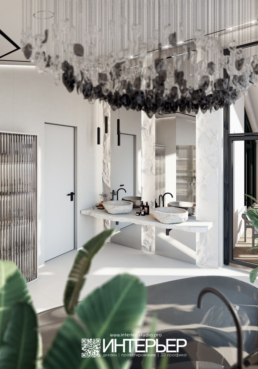 Дизайн-проект Дома Константина и Олеси. Дизайн интерьера, 3D визуализация и 3D моделирование. Создание проектов и чертежей. КМВ: Кисловодск, Пятигорск, Ессентуки и удаленно