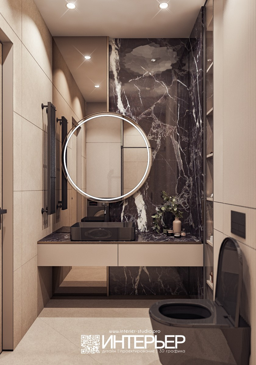 Михаил. ЖК Печорин. Спальня 2 и санузел. Дизайн интерьера, 3D визуализация и 3D моделирование. Создание проектов и чертежей. КМВ: Кисловодск, Пятигорск, Ессентуки и удаленно