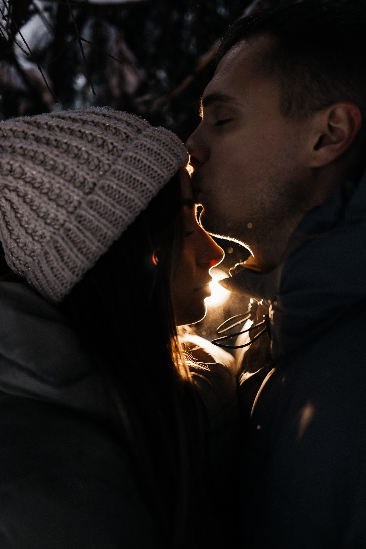 Lovestory в снежном лесу под минском. Алёна Берёзка фотограф Минск