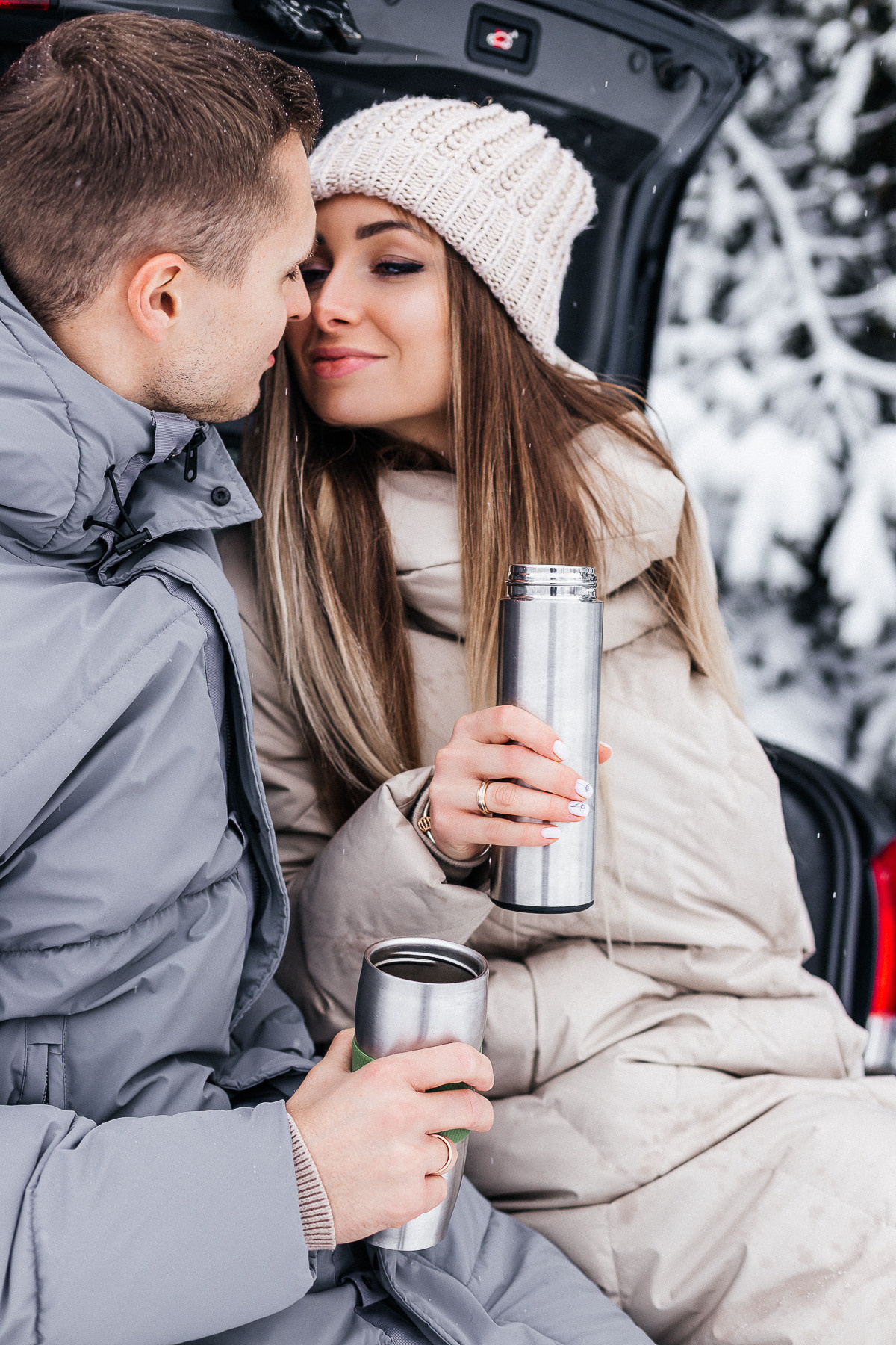 Lovestory в снежном лесу под минском. Алёна Берёзка фотограф Минск