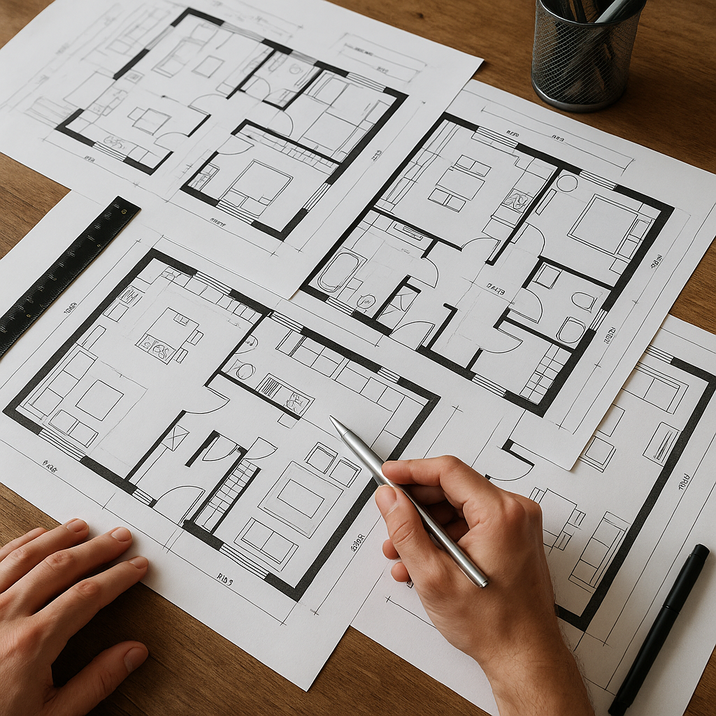 Чертежи. Дизайн студия Алёны Аксютиной. A2 Design Studio