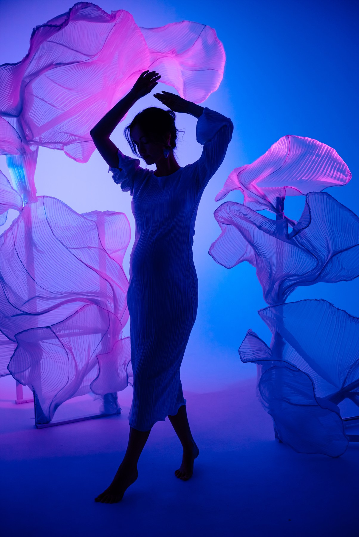 Беременность. Циклорама с вуалью. Свадебный и сеейный фотограф в Санкт-Петербурге Елена Худякова