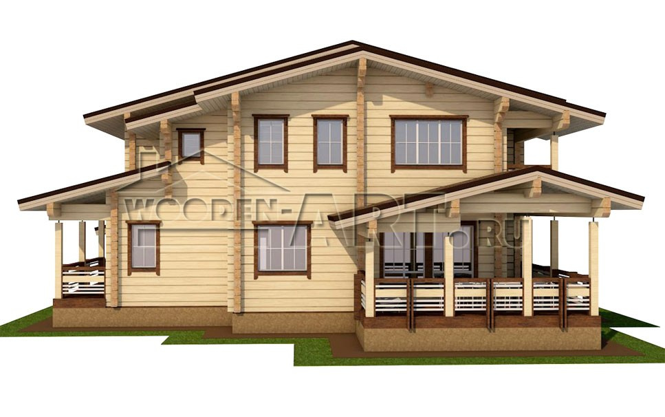 «Байкал» 450 кв. м. Проекты деревянных домов