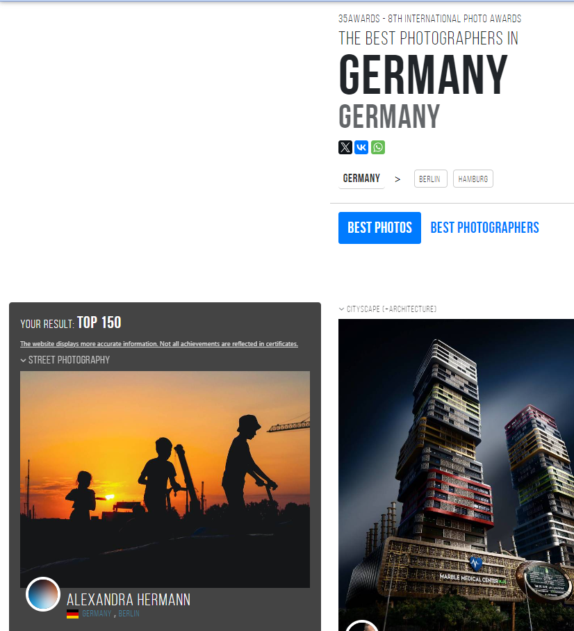 Публикации. Репортажный фотограф в Берлине Александра Герман