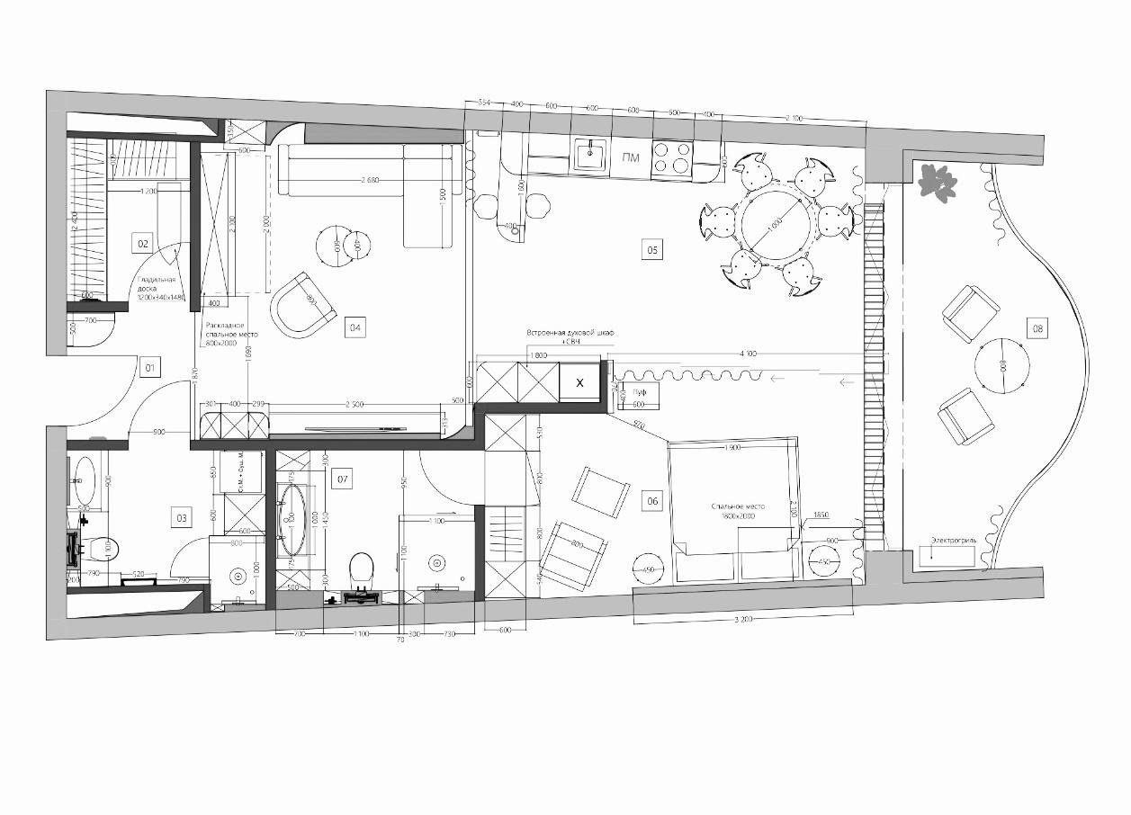 PINA COLADA. Дизайн интерьера Евгения Тисленко