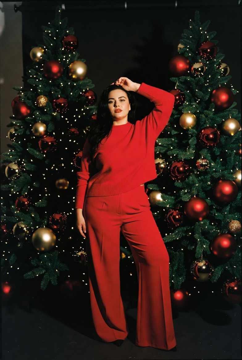 Плюс сайз в красном