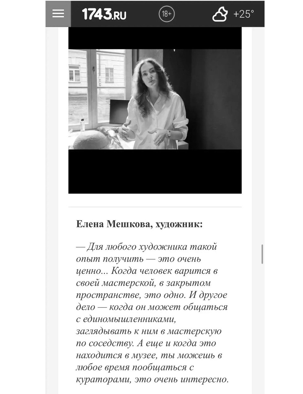 Пресса. ЕЛЕНА МЕШКОВА мультидисциплинарный художник