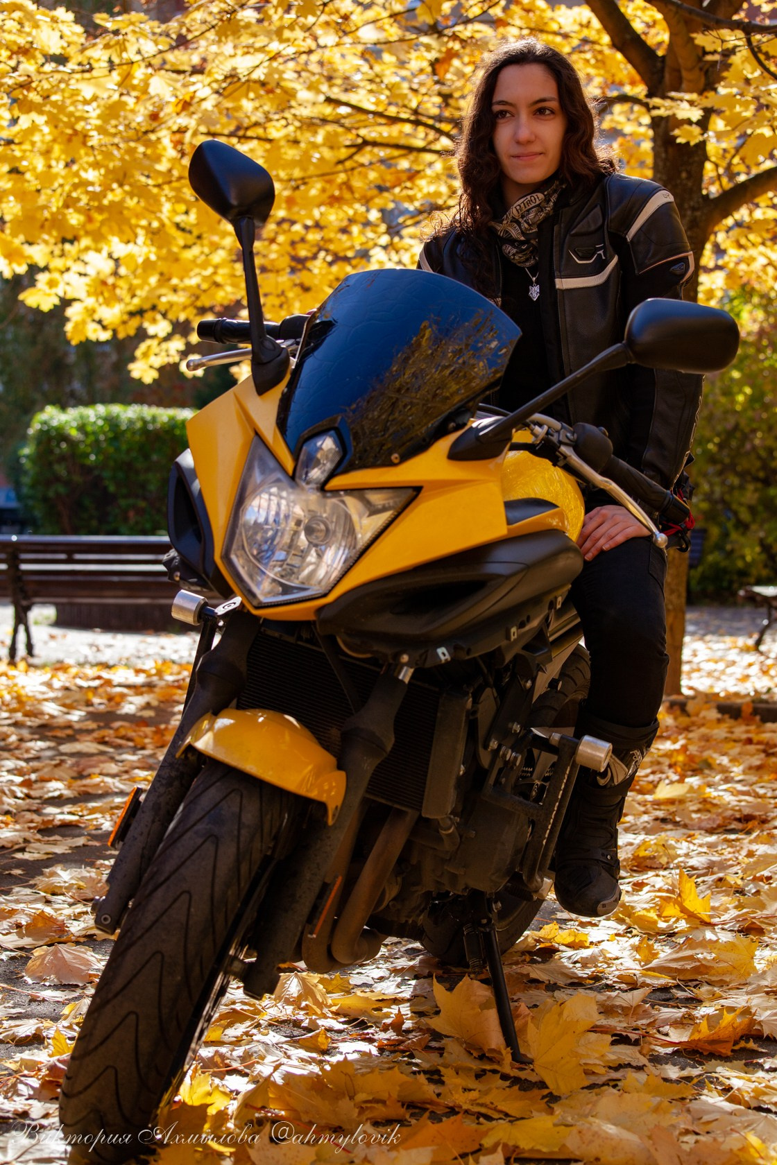 Алина Вартанова (Yamaha Diversion F 600). Виктория Ахмылова. Фотограф в Москве