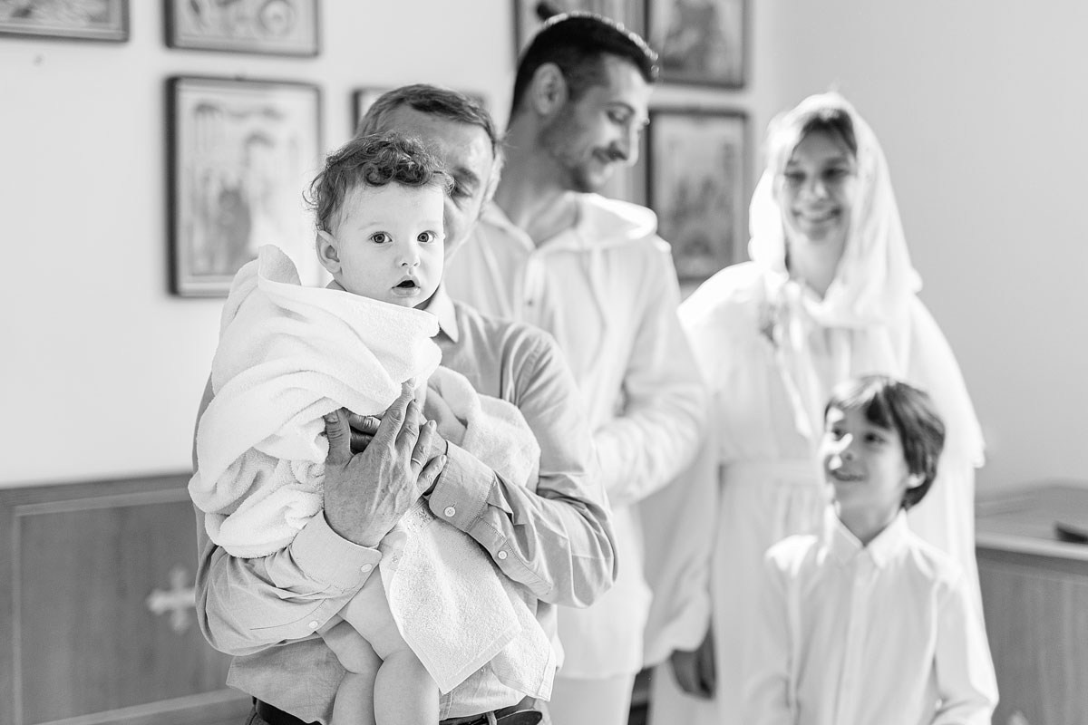 — Таинство Крещения (Чёрно-белый). Детский и семейный фотограф Домодедово