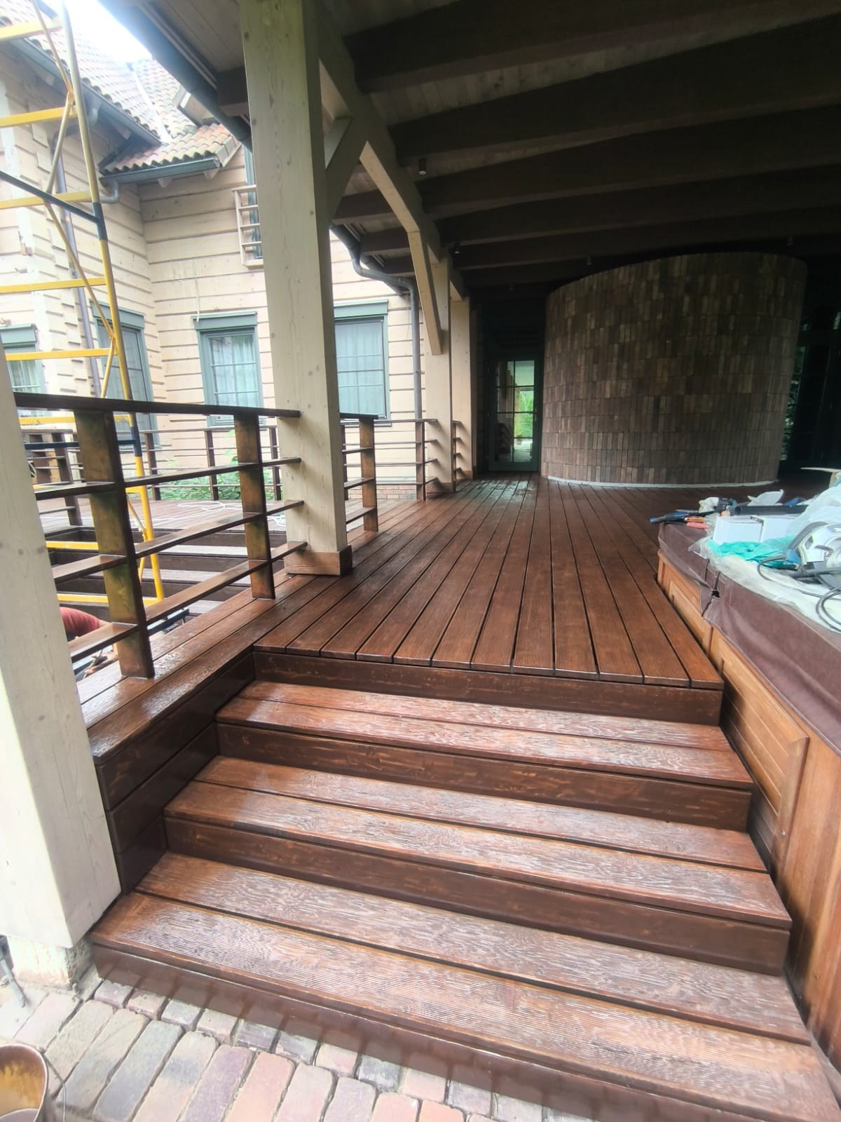 Объект МД-013 КП Графские пруды (полный ремонт террасы). Строительная компания «Милый дом» МД. Москва и Московская область