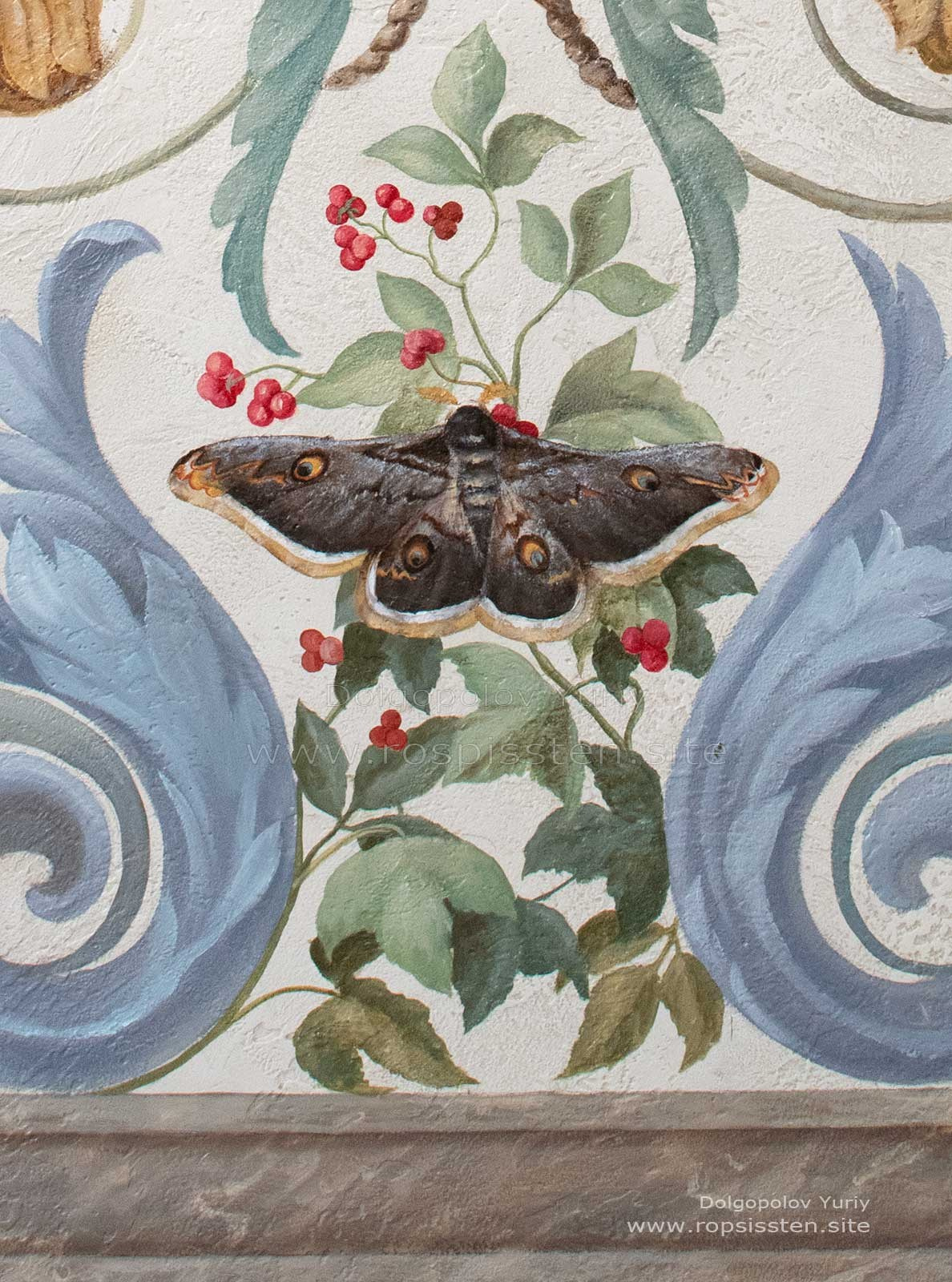 Роспись стен замок